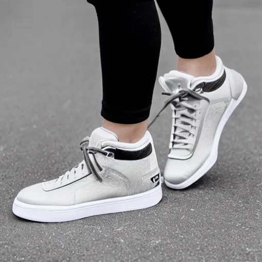 Image similar to dancer jordan logo on sneakers, high quality product photo