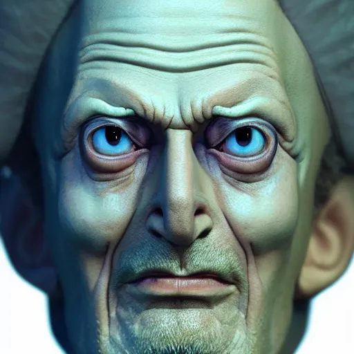 Prompt: rick from rick and morty photorealistic unreal facial details clay soft light engine photorealistic ultra - realistic highly detailed focus photography proportionate skin lighting digital painting hd adultswim by kyle lambert