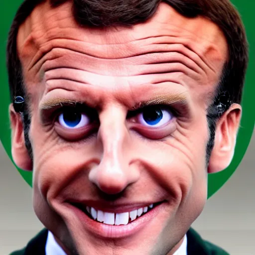 Image similar to Emmanuel Macron clown makeup