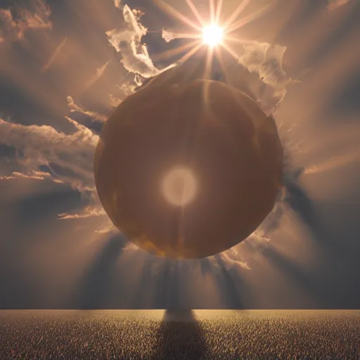 Image similar to sun with arms, photorealistic, 4 k