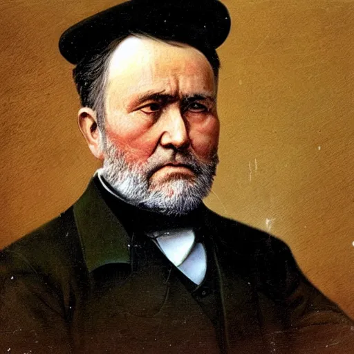 Image similar to “Ulysses Grant as the chairman or the Chinese Communist Party, year 2150, 50mm portrait”