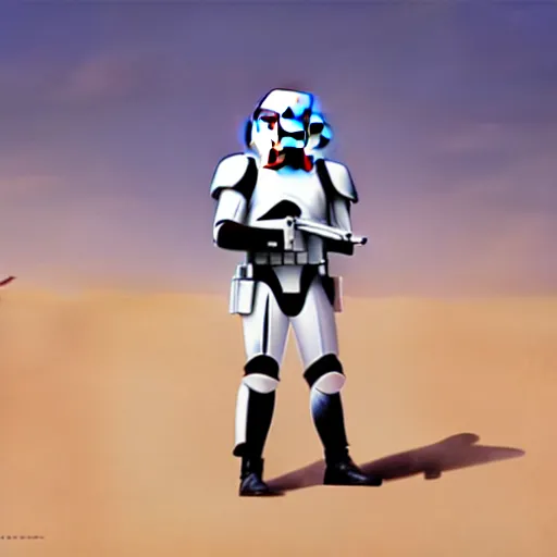 Prompt: vintage disney version of a stormtrooper on the beach, medium shot, digital painting,sharp focus, illustration, art by Walt Disney and Greg Rutkowski