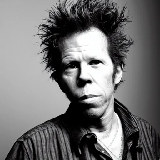 Prompt: photograph of tom waits