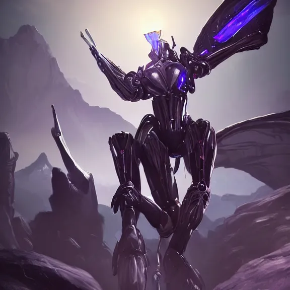 Prompt: extremely detailed cinematic low ground shot of a giant 1000 meter tall beautiful stunning female warframe goddess, that's an anthropomorphic hot robot mecha female dragon, silver sharp streamlined armor, detailed head, sharp claws, glowing Purple LED eyes, sitting cutely on a mountain, behind a tiny village, dragon art, warframe fanart, Destiny fanart, micro art, macro art, giantess art, fantasy, goddess art, furry art, furaffinity, high quality 3D realism, DeviantArt, Eka's Portal, HD, depth of field