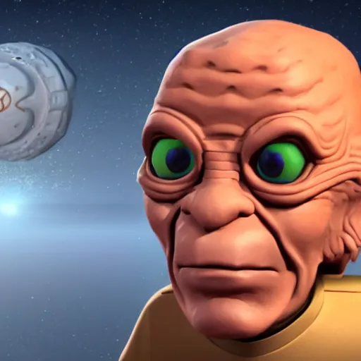 Prompt: an extremely detailed, very accurate 3d ani,mated image of quark the ferengi from star trek, in emoji form, rendered in unreal engine, high octane