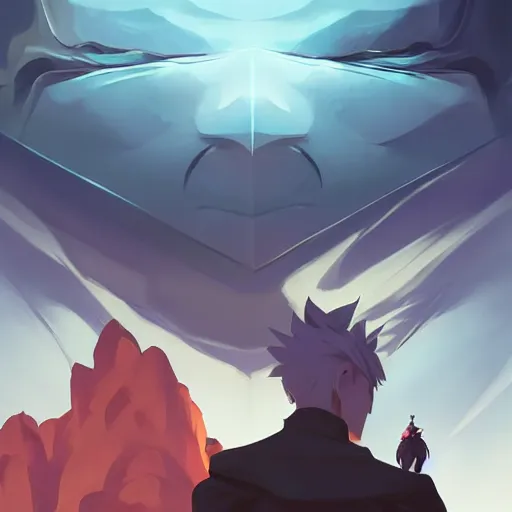 Image similar to face icon stylized minimalist trigun, loftis, cory behance hd by jesper ejsing, by rhads, makoto shinkai and lois van baarle, ilya kuvshinov, rossdraws global illumination