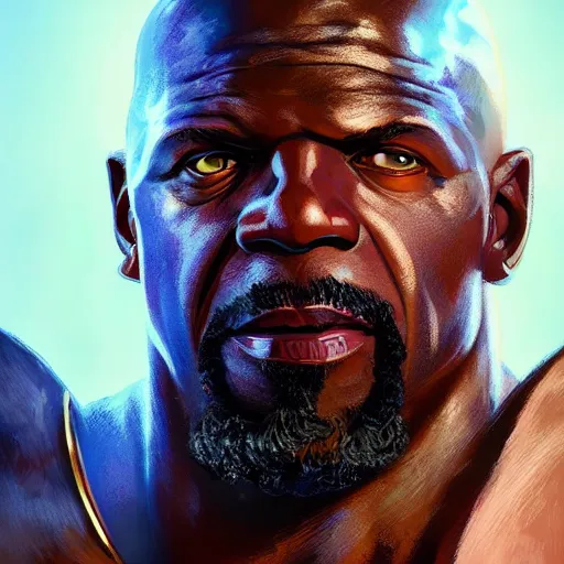 Prompt: Portrait of Terry Crews as a gladiator, mattepainting concept Blizzard pixar maya engine on stylized background splash comics global illumination lighting artstation lois van baarle, ilya kuvshinov, rossdraws