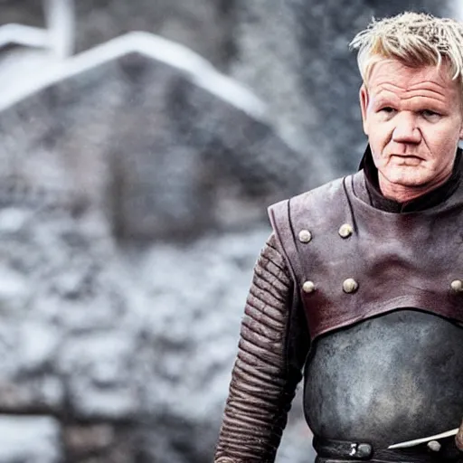 Image similar to Gordon Ramsay in Game of Thrones