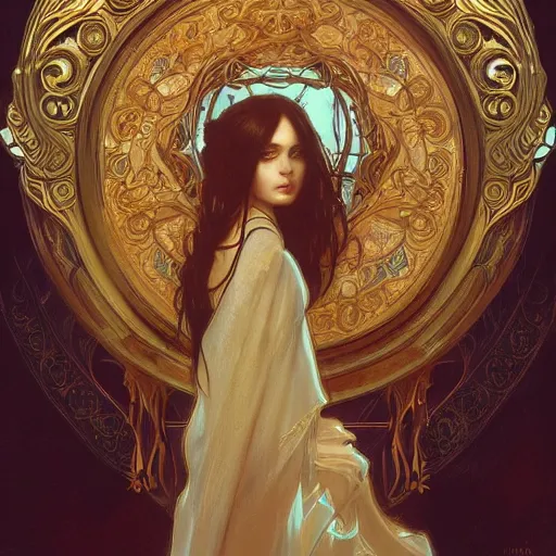 Image similar to a strange harp, d & d, fantasy, intricate, elegant, highly detailed, digital painting, artstation, concept art, smooth, sharp focus, illustration, art by artgerm and greg rutkowski and alphonse mucha