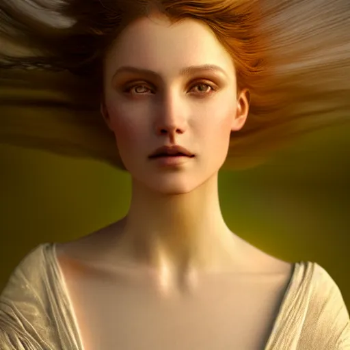 Image similar to photographic portrait of a stunningly beautiful art nouveau female in soft dreamy light at sunset, contemporary fashion shoot, by edward robert hughes, annie leibovitz and steve mccurry, david lazar, jimmy nelsson, breathtaking, 8 k resolution, extremely detailed, beautiful, establishing shot, artistic, hyperrealistic, beautiful face, octane render