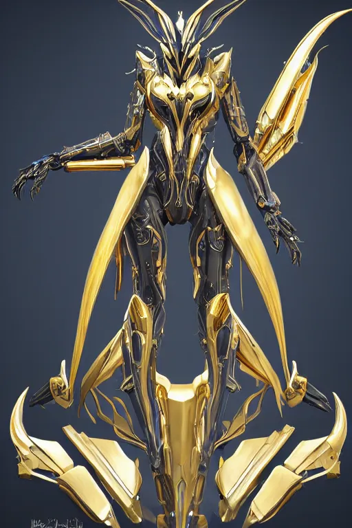 Image similar to intricate high detailed elegant beautiful stunning quality cosmic huge giantess hot female warframe anthro mecha female dragon goddess, gold body, sleek metal ears, sleek eyes, smooth blue skin, sleek gold armor, bigger than galaxy, epic proportions, epic scale, epic size, warframe destiny art, furry, dragon art, goddess, giantess, furaffinity, octane