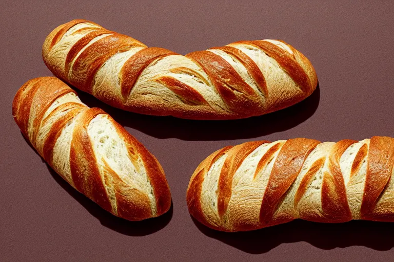 Image similar to bread centipede ultrarealism