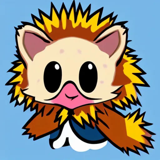 Image similar to amongus game twitch emote sus hedgehog