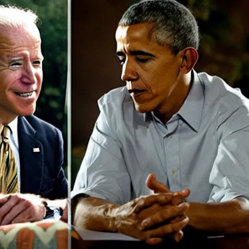 Image similar to joe biden and barack obama in the movie pineapple express