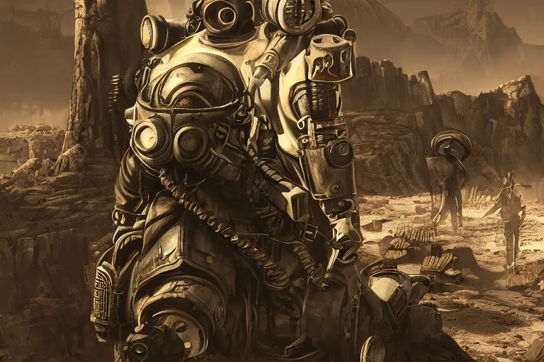 Image similar to beautiful art inspired by fallout : new vegas game, artstation,