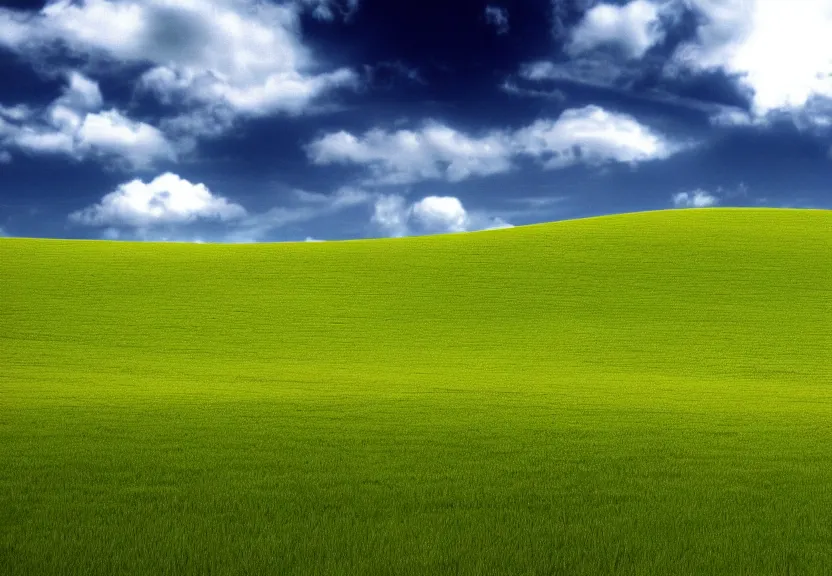 Image similar to Bliss famous wallpaper from Windows XP