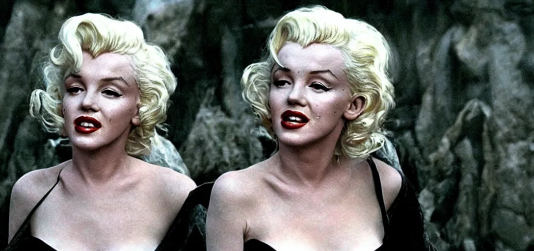 Image similar to still of marilyn monroe as arwen in the lord of the rings : the two towers ( 2 0 0 2 )