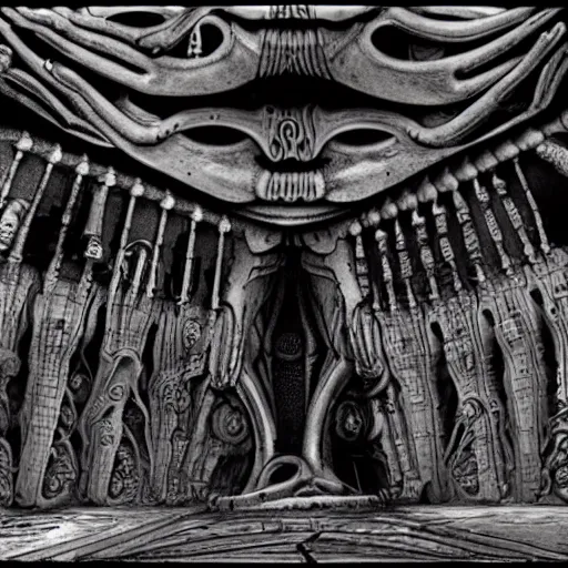 Prompt: giger erotomechanics