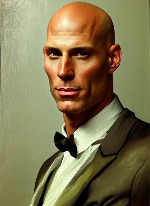 Prompt: oil portrait of johnny sins, intricate, elegant, highly detailed, lighting, painting, artstation, smooth, illustration, art by greg rutowski and alphonse mucha