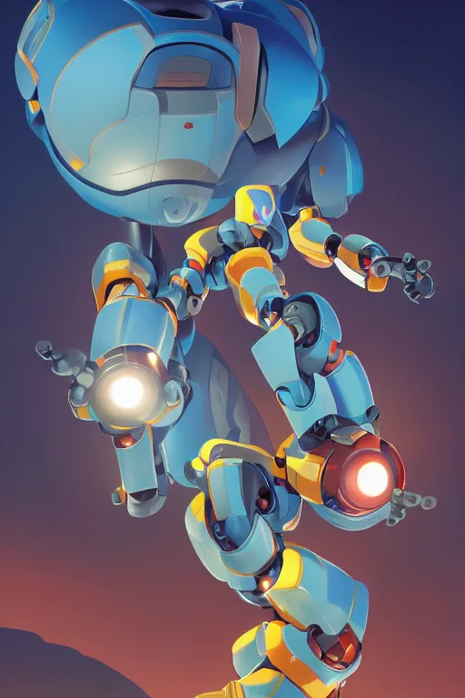 Image similar to metabots medabots medarotto medarot robot minimalist comics, behance hd by jesper ejsing, by rhads, makoto shinkai and lois van baarle, ilya kuvshinov, rossdraws global illumination ray tracing hdr radiating a glowing aura