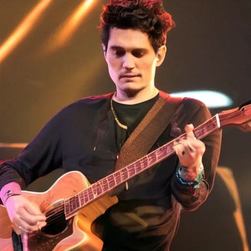 Prompt: a nice photo someone took of john mayer yesterday evening.