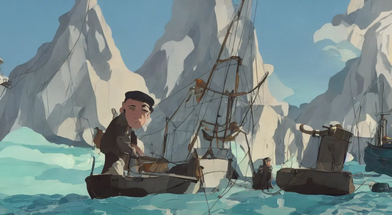 Prompt: ernest shackleton in cuba, 1 9 0 0, genndy tartakovsky, atey ghailan, goro fujita, studio ghibli, rim light, morning lighting, clear focus, very coherent