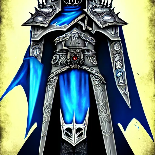 Image similar to the lich king artwork by mendoza eddie