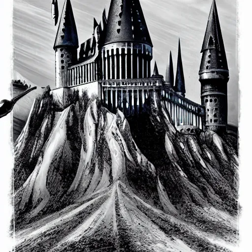 ruins of a harry potter universe castle in the | Stable Diffusion | OpenArt