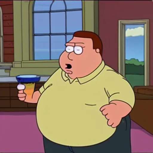 Prompt: family guy episode with fat chuck