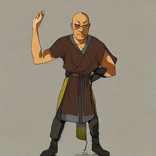 Image similar to Laurence Fishburne in Avatar: the last airbender, designed by Bryan Konietzko