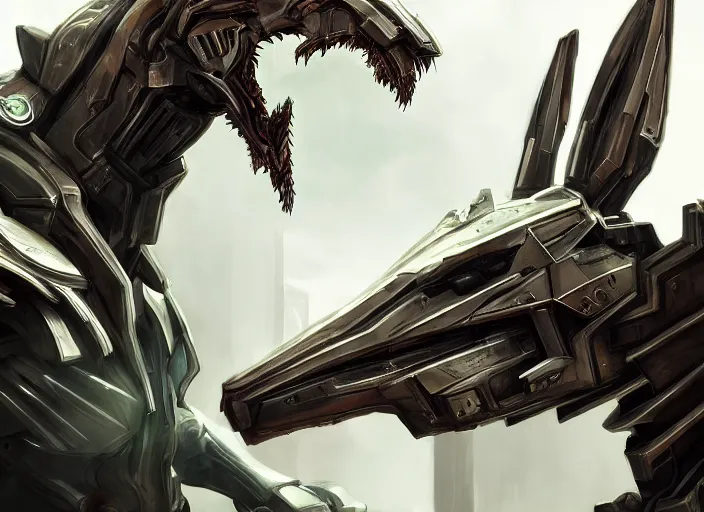 Prompt: cinematic shot, hyperdetailed, vore station handsome beautiful borg hound, mecha hound, taller than man, sharp armor, sharp metal dragon claws, open metal maw, feral body, angular metal, glass visor, vore art, dragon art, furry art, digital art, warframe hound, furaffinity, deviantart, sofurry