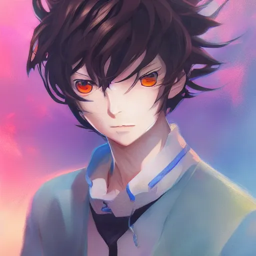 Prompt: anime portrait of fushi as an anime boy by Stanley Artgerm Lau, WLOP, Rossdraws, James Jean, Andrei Riabovitchev, Marc Simonetti, and Sakimichan, trending on artstation