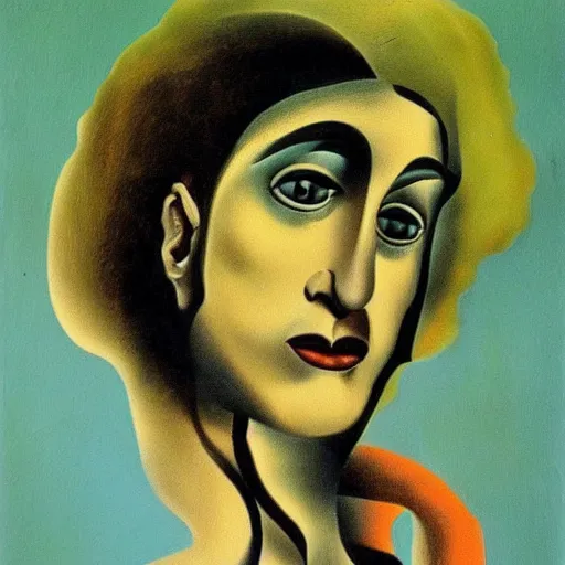 Image similar to a portrait of madonna, art by salvador dali