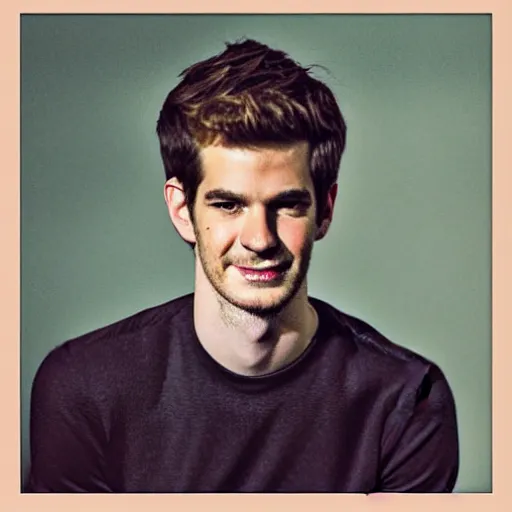 Prompt: “Andrew Garfield portrait, color vintage magazine illustration 1950”