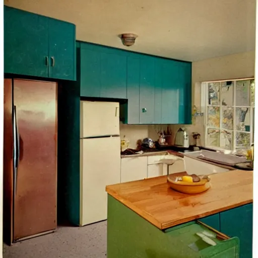 Image similar to a 1960s kitchen