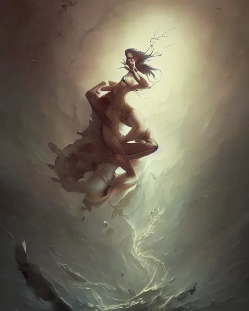 Image similar to conjuring an image from noise, by peter mohrbacher, brooke shaden, and greg rutkowski, intricate, artgerm