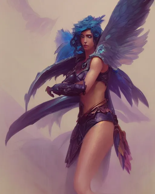 Prompt: ''portrait of anivia from league of legends, lol, fantasy, dungeons and dragons, d & d, digital painting, artstation, concept art, sharp focus, illustration, art by greg rutkowski and alphonse mucha''