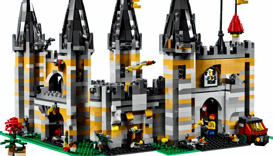 Prompt: lego castle, 8K