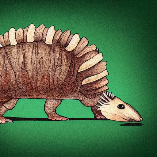 Prompt: an armadillo sipping horchata, detailed, digital art