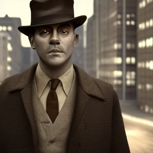 Prompt: a picture of a man with the face of a brown llama, wearing a 1 9 4 0's noire detective outfit, standing in the streets of chicago at night, 4 k octane render highly realistic photograph