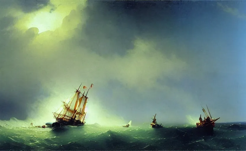 Image similar to by aivazovsky