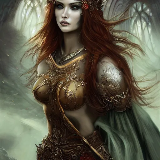 Prompt: a beautiful woman knight, epic fantasy art, mystical, mystic atmosphere, mythology, photo realistic, high detail, ultra realistic, hyper realistic, high definiton, 4 k uhd,