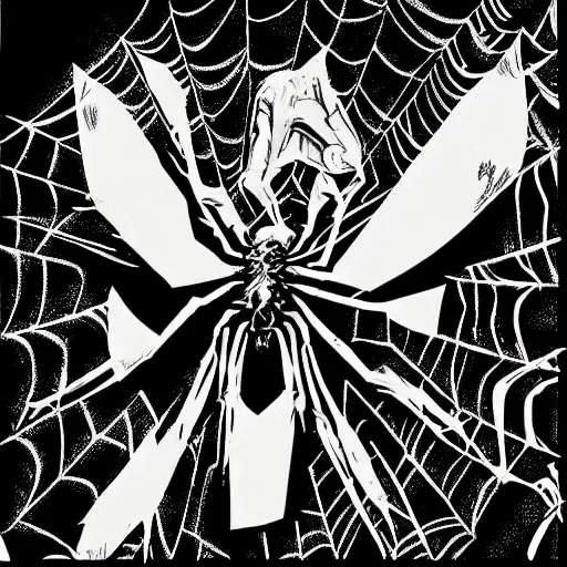 Prompt: spider cryptid, comic book art style