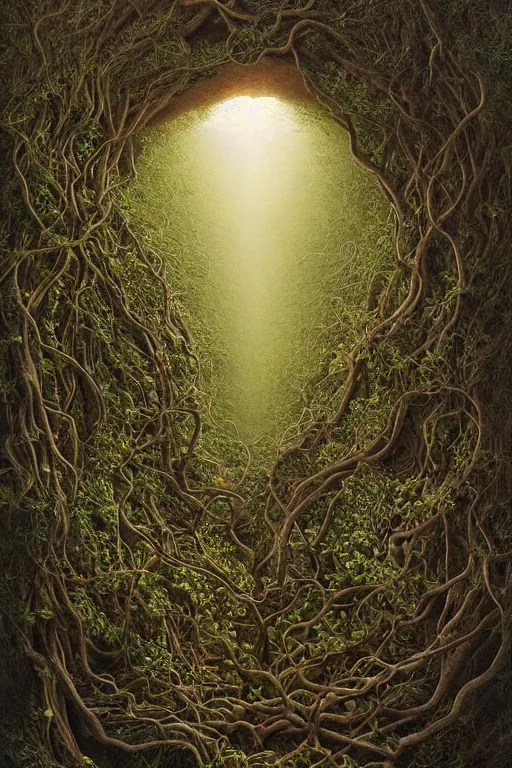 Image similar to Intricate stunning highly detailed portrait of mother earth, 🌱, by agostino arrivabene and Vladimir Kush, surreal, digital painting, ultra realistic, dramatic lighting, twisted vines, lush plants, pristine water, artstation