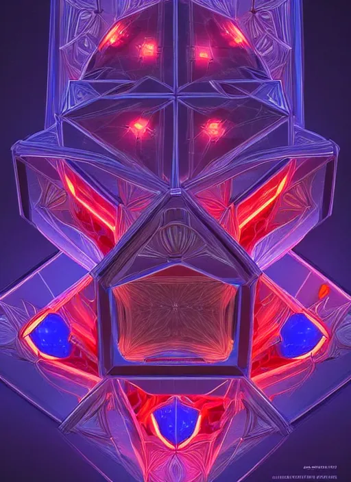 Image similar to symmetry!! product render poster puzzle cube scifi, glowing lights!! intricate, elegant, highly detailed, digital painting, artstation, concept art, smooth, sharp focus, illustration, art by artgerm