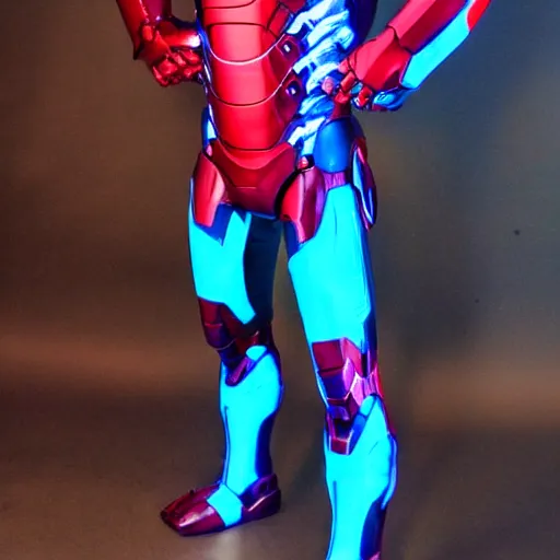 Image similar to neon iron man suit