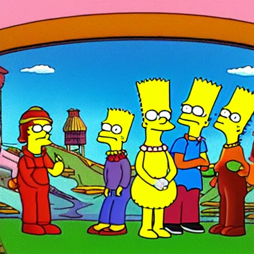 Image similar to still from The Simpsonsl