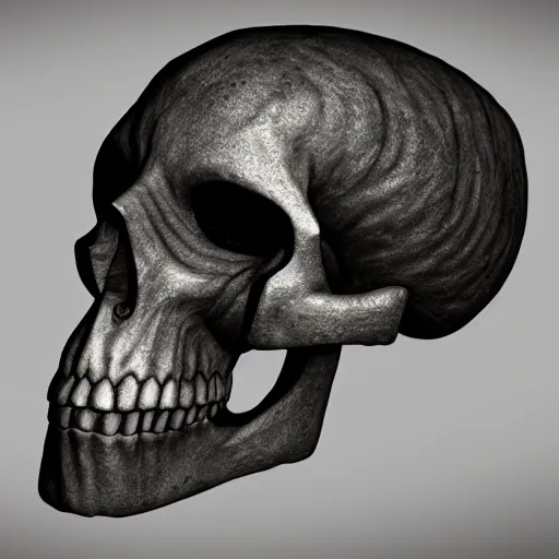 Prompt: gothic raven skull, unreal engine