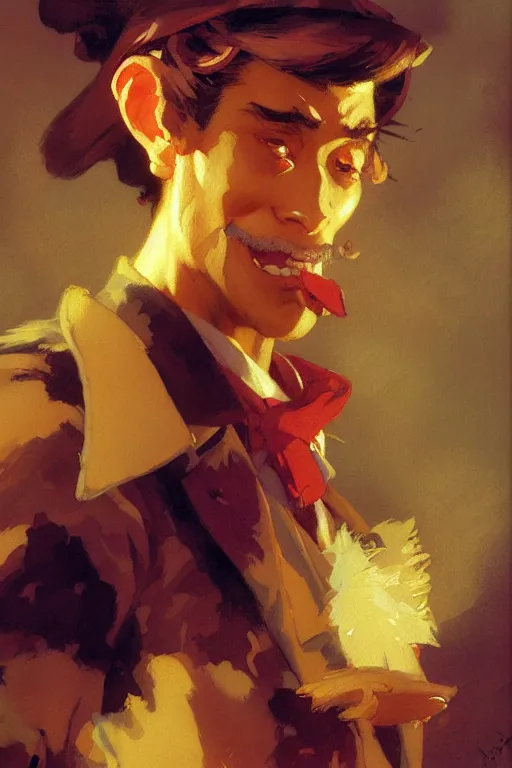 Prompt: nugget, dynamic lighting, by studio ghibli, painting by gaston bussiere, craig mullins, j. c. leyendecker, tom of finland