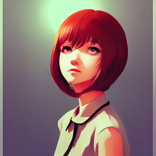 Image similar to Art made by Ilya Kuvshinov